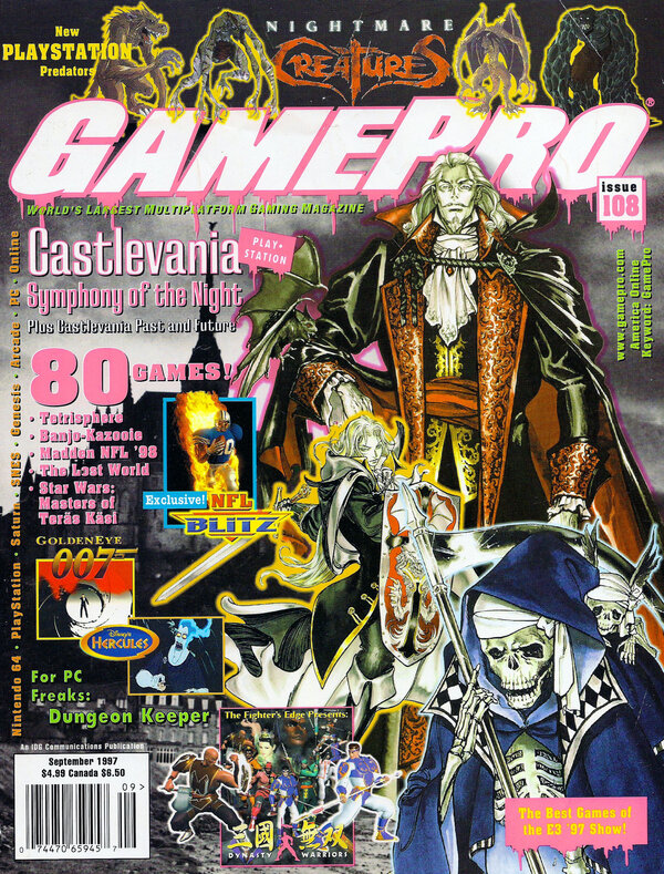 GamePro 108 (Sep 1997) Castlevania   Symphony of the Night cover